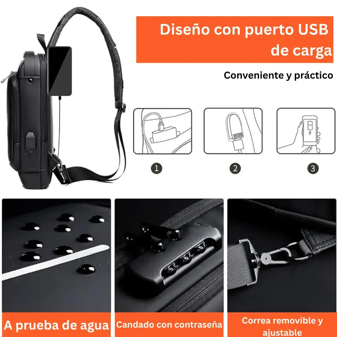 🛡️ Bolso Antirrobo: La Protección Que Necesitas, Con Estilo ✨